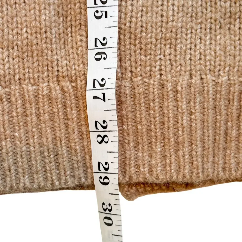Everlane The Cloud Relaxed Cardigan Mens M Camel Tan Merino Wool Alpaca Preppy